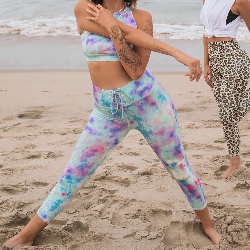 WVVY by Fitty Britttty Multicolor Tie-Dye Leggings